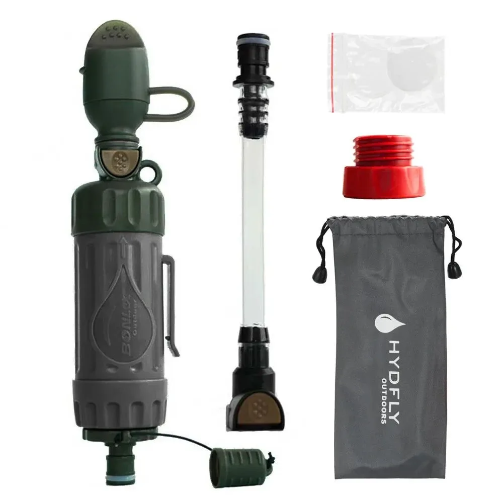 Fine Portable Water Filter Straw – 0.01 Micron Hollow Ultrafiltration Purifier 1000L Capacity for Camping Hiking Emergency Effective