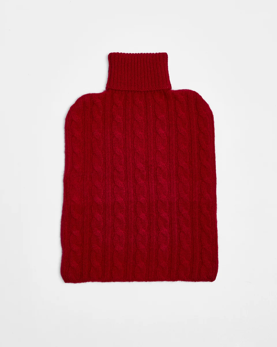 Healthy Foxford Cashmere Hot Water Bottle Cover Detailed