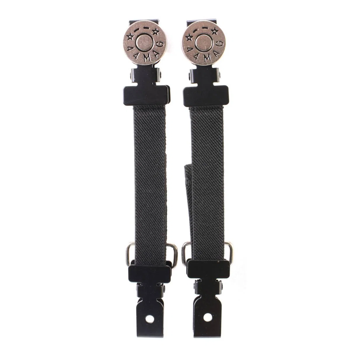 Premium Material Milwaukee Leather Motorcycle Biker Elastic Bungee for Chaps or Pants in Various Emblems Set of 2 MLA Powerful