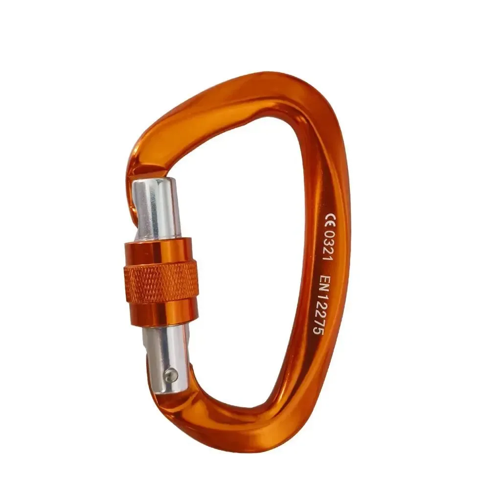 Fast Professional 25KN D-Shaped Climbing Carabiner Essential Safety Lock for Outdoor Mountaineering Innovative