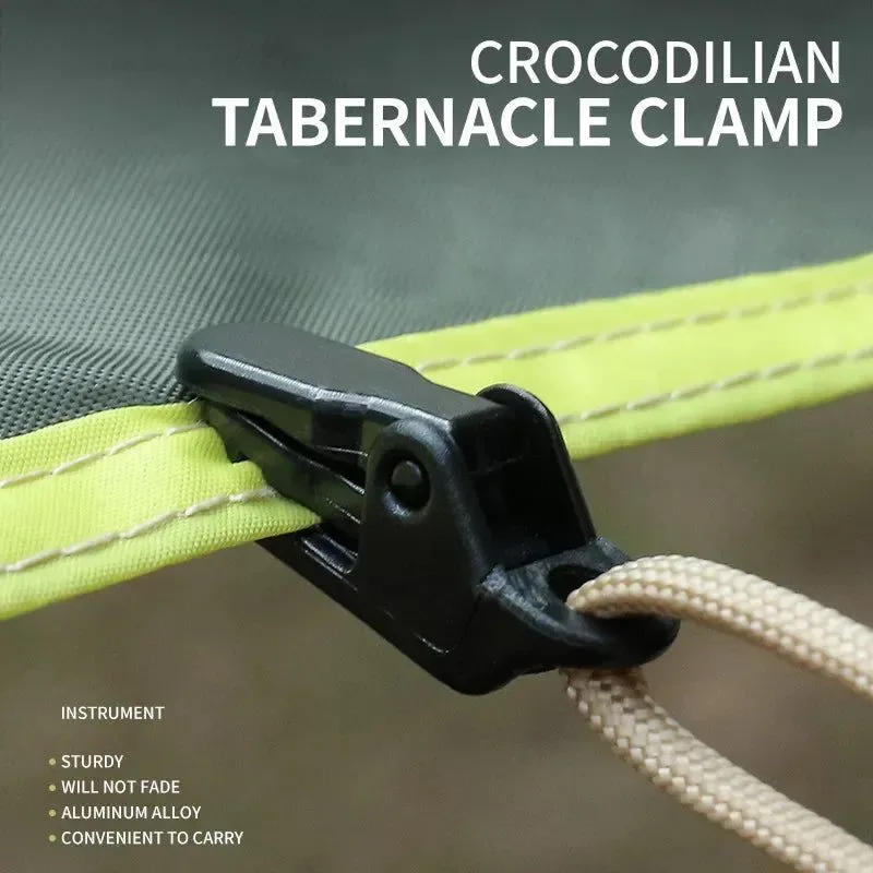 Premium Material Outdoor Tarpaulin Clips – Camping Awning Wind Rope Clamps 10Pcs Exclusive