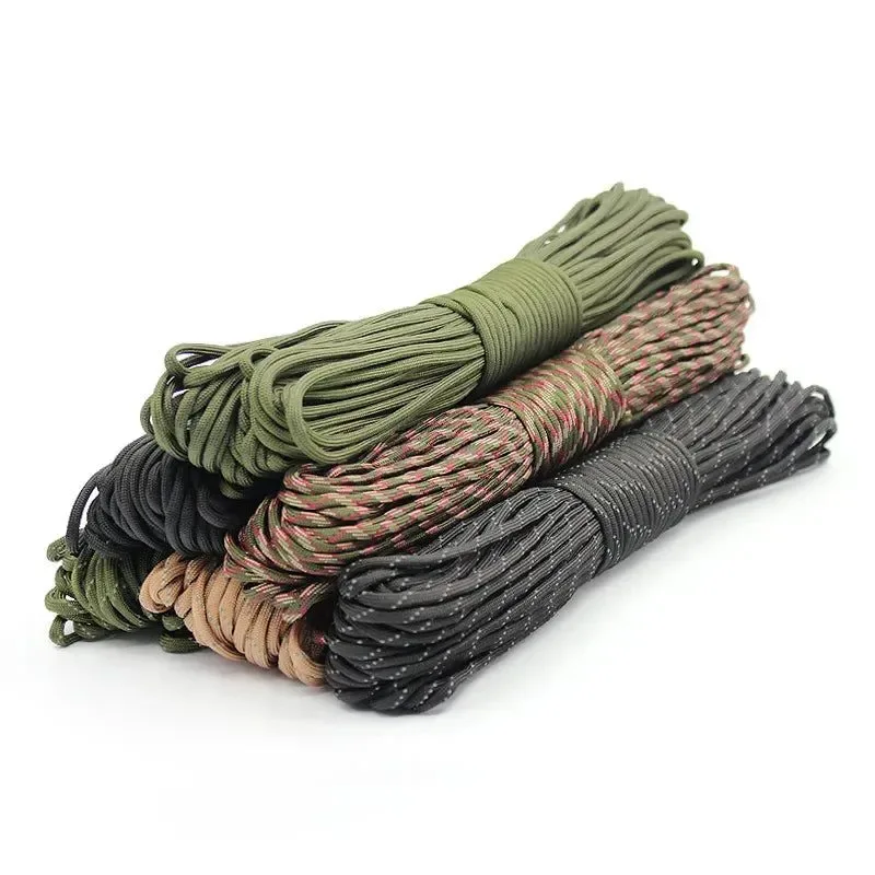 Enhanced 7-Core Paracord – 550LB Survival Rope for Camping Hiking Emergency Use 5m 15m 30m Proven