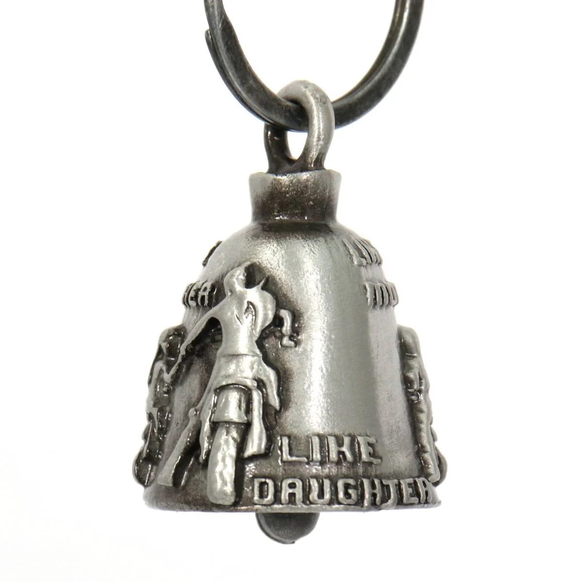 Flexible Milwaukee Leather MLB9041 ‘Like Mother-Like Daughter’ Motorcycle Good Luck Bell Key Chain Accessory for Bikers Certified
