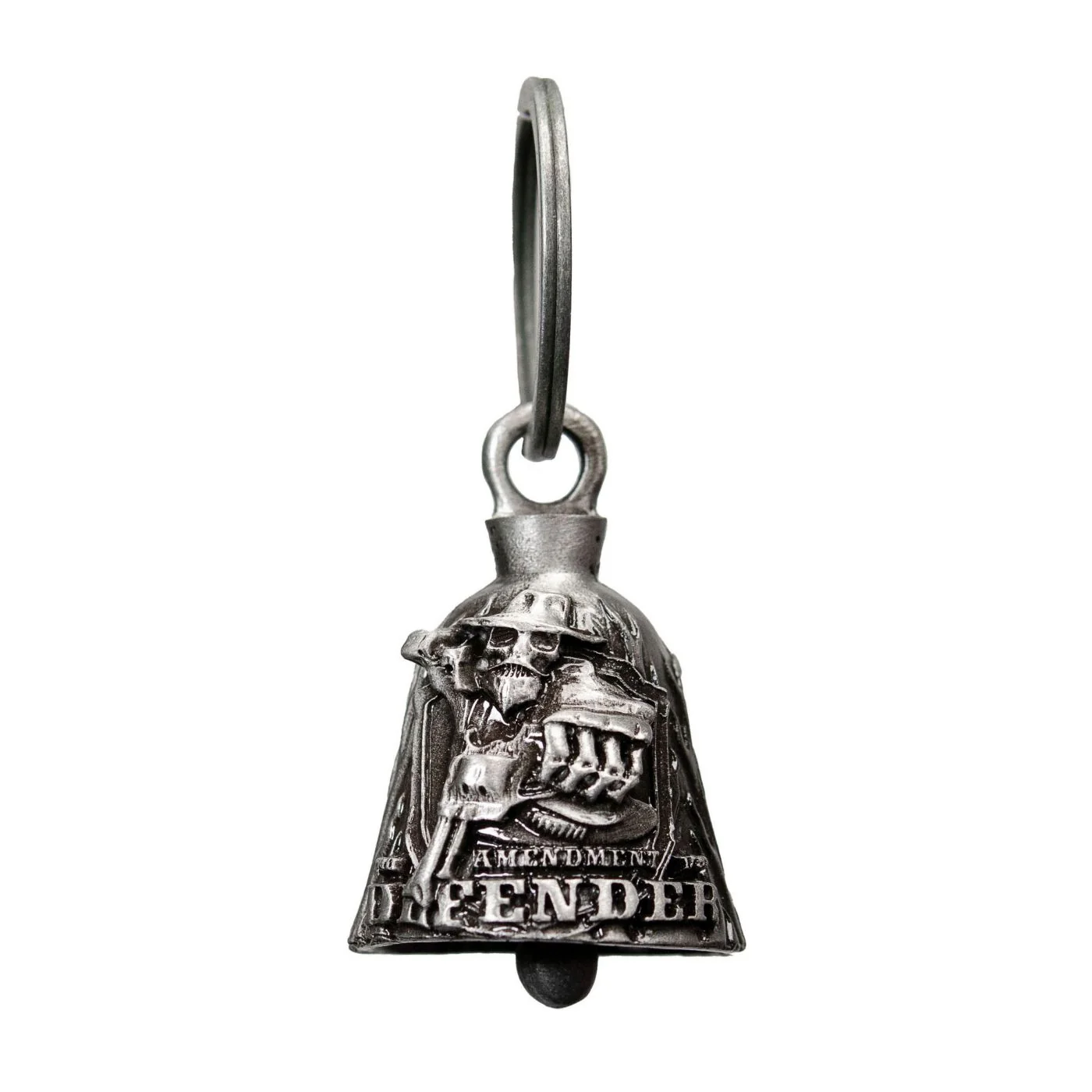 Superior Milwaukee Leather MLB9051 ‘2nd Amendment Defender’ Motorcycle Good Luck Bell Key Chain Accessory for Bikers Comfortable