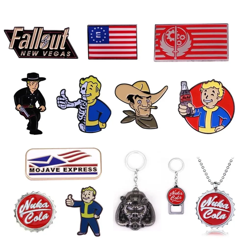 High-Grade Fall-Out Game TV Series Pin Badge – Classic Cosplay Enamel Brooch Jewelry Stylish