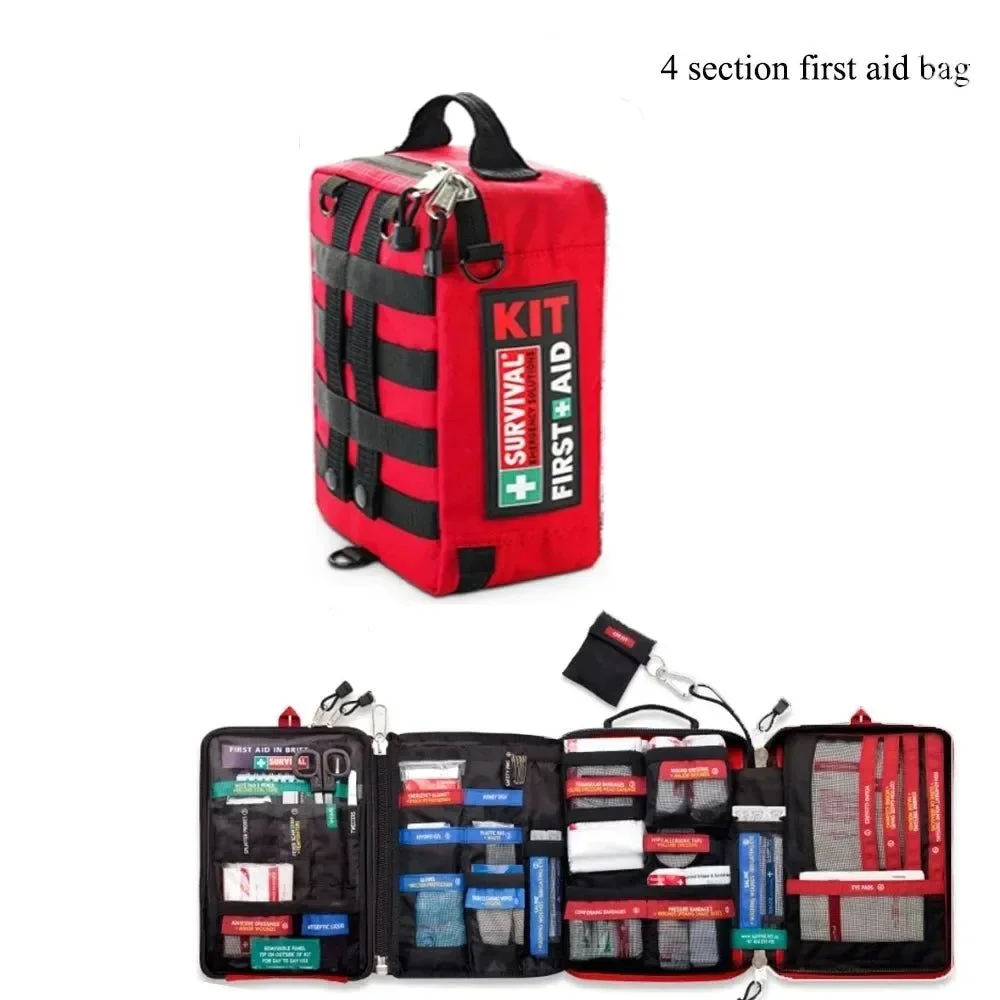 Flexible Handy Waterproof First Aid Kit – Essential Medical Bag for Outdoor Travel and Survival Natural