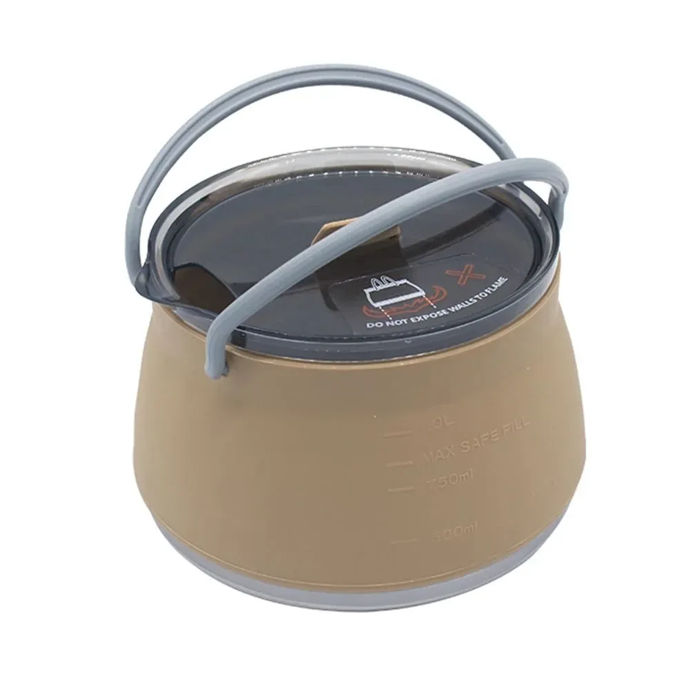 Exclusive Silicone Folding Kettle – Portable Collapsible Mini Boiling Pot for Coffee and Tea Original Design