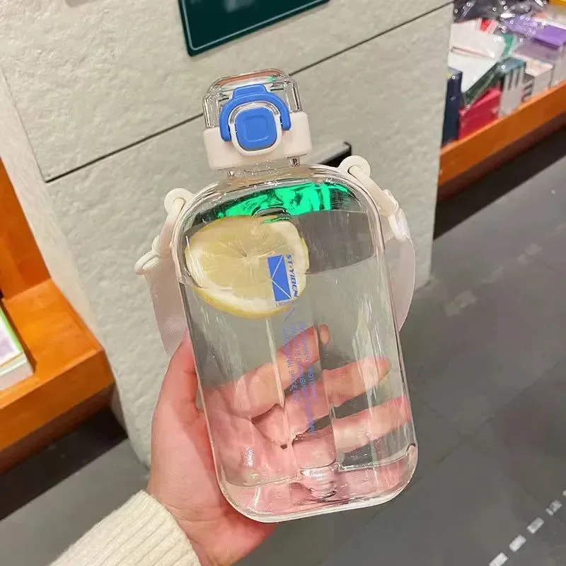 Practical 1PC 750ml Simple Water Cup Large Capacity Square Water Jug for Sports Fitness and Everyday Use Functional