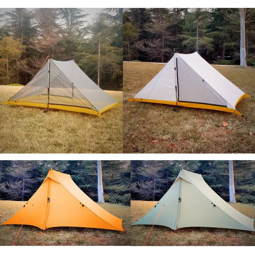 Clean Waterproof 2-Person Rodless Tent – Professional 20D Silnylon Ultralight 4-Season Camping Tent Original