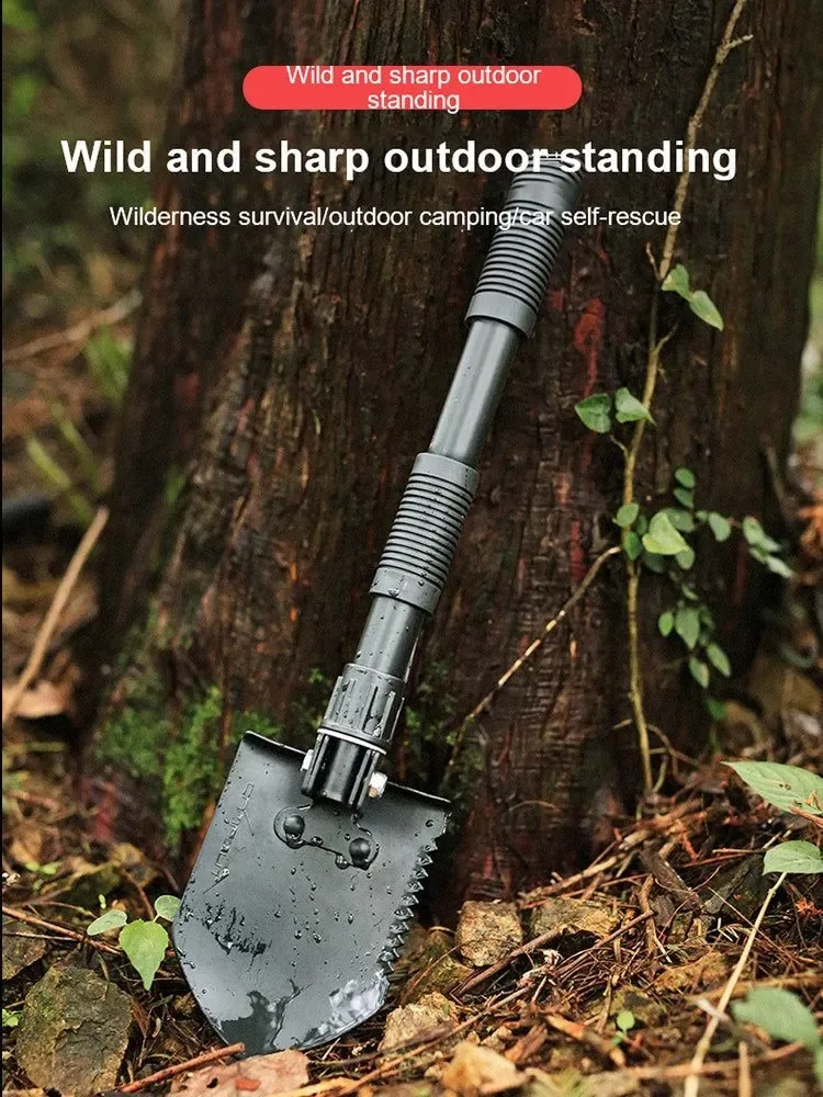 Elegant Multifunctional Folding Tactical Shovel for Camping and Survival Convenient