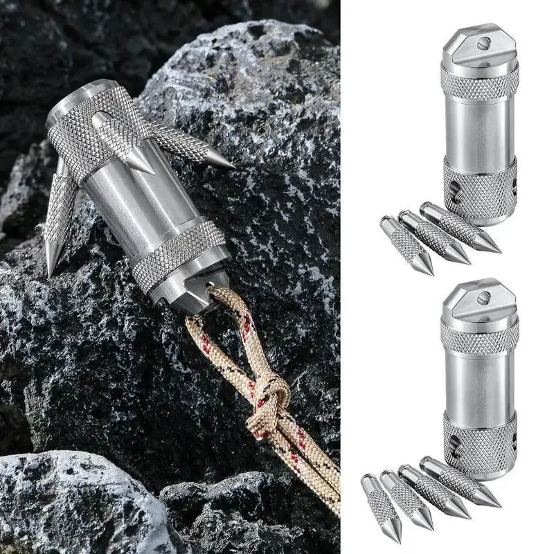 Trendy Folding Grapple Hook for Rock Climbing and Camping Removable and Multipurpose Powerful