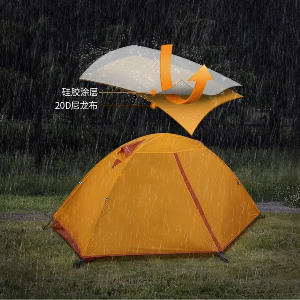 High-End 1-Person Ultralight Camping Tent – Double Layer Waterproof with Floor Mat Smart