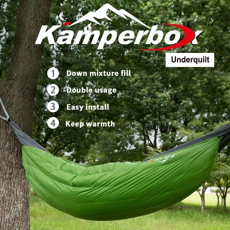 Dependable Hammock Underquilt Sleeping Bag – Down Cotton Hybrid Camping Quilt 193×112cm Certified