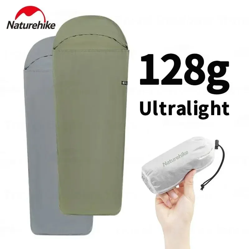 Versatile Naturehike Ultralight Stretch Envelope Sleeping Bag Liner – 128g Matte Nylon Super Long for Adults Over 2m 80×210cm Top-Quality