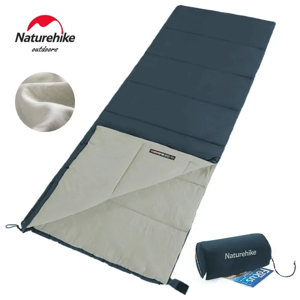 Powerful Naturehike Waterproof Camping Envelope Sleeping Bag – Silk Fill Splicing Double Spring Autumn 190×75cm Reusable