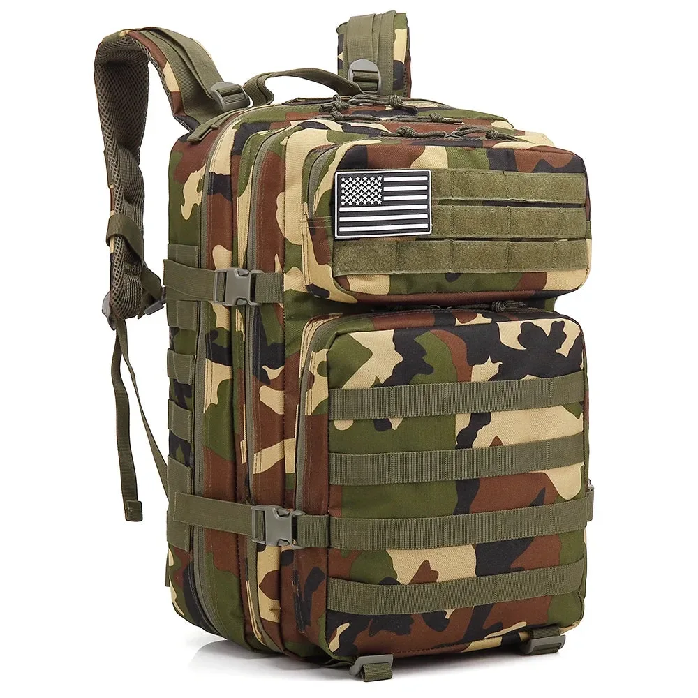 Elegant 45L Tactical Backpack Versatile Survival Gear for Hunting Camping Hiking and Gym Recyclable