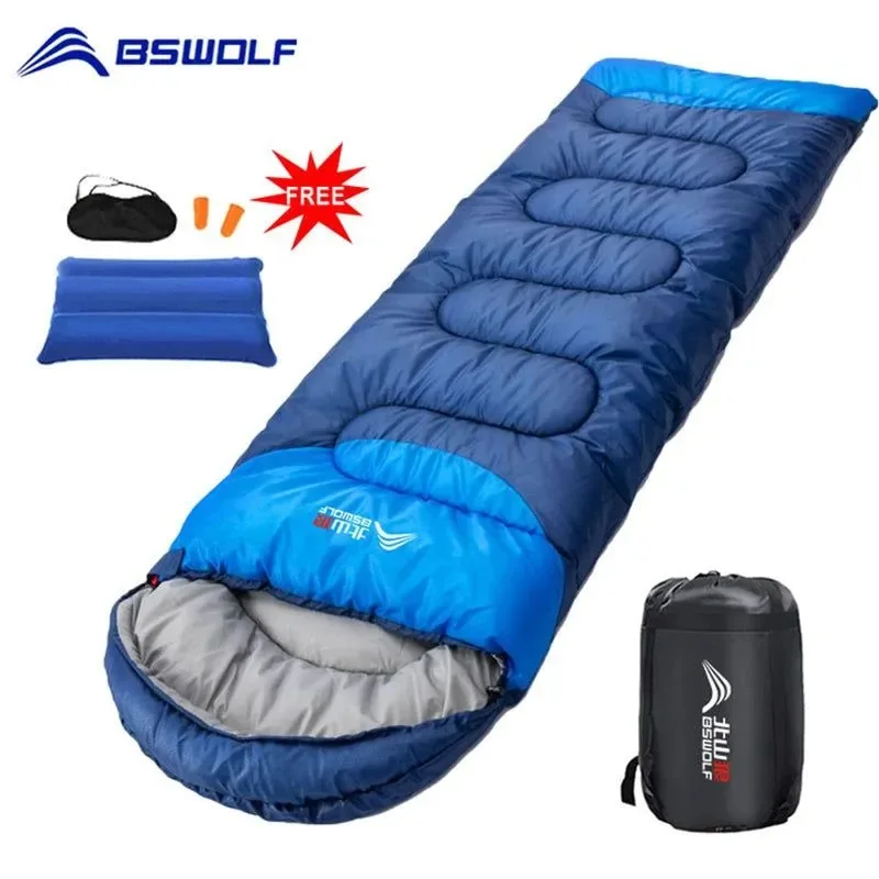 Fine Crafted Ultralight Waterproof 4 Season Warm Envelope Sleeping Bag for Camping Traveling and Hiking Modern