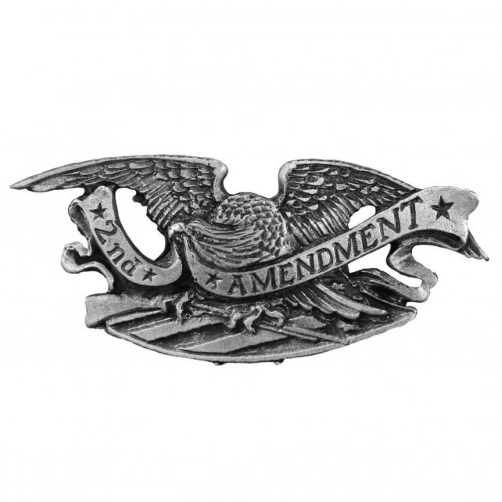 Stylish Milwaukee Leather MLP9272 2nd Amendment Eagle Pin For Jackets Vest Hats and Clothing Modern