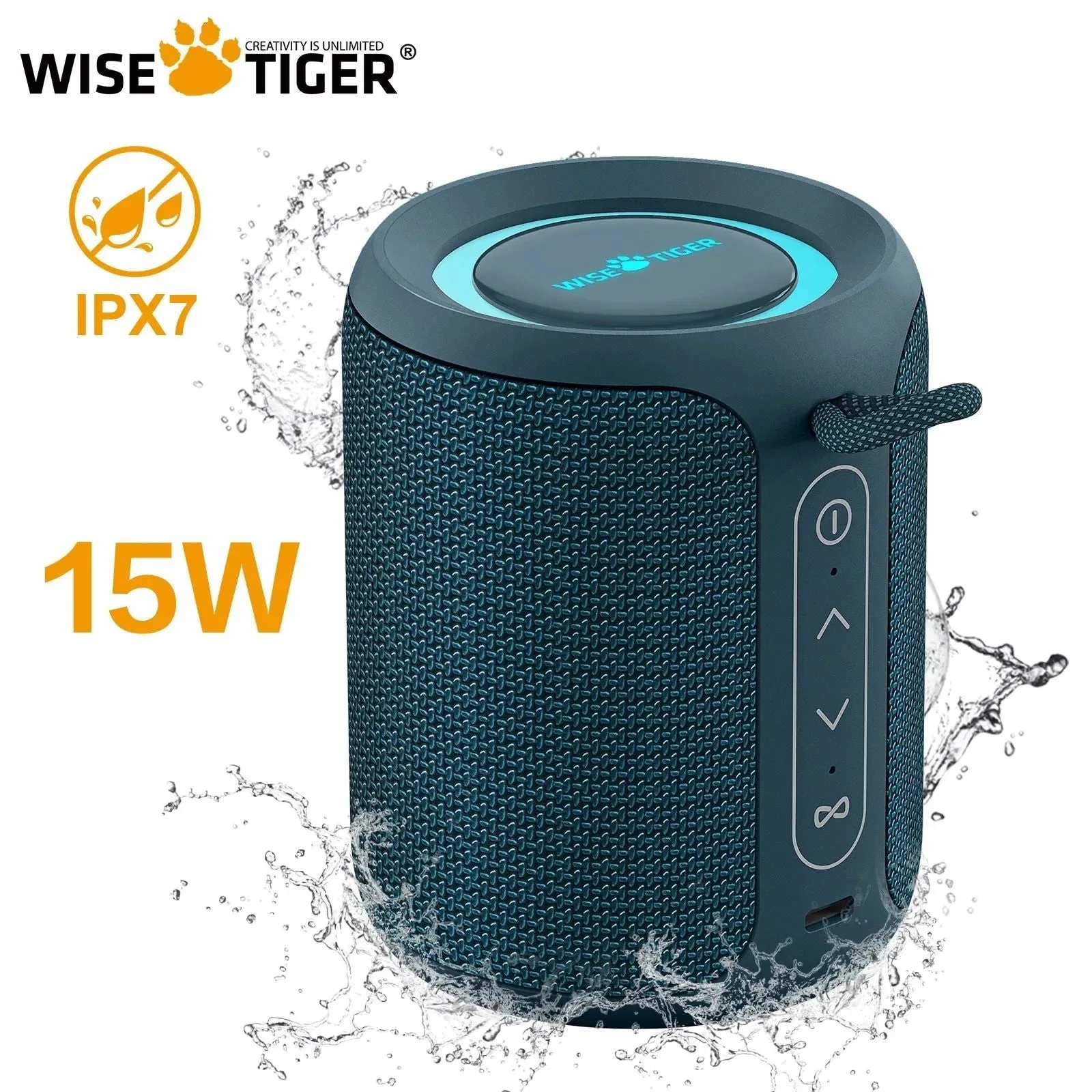 Healthy P1S Mini Portable Bluetooth Speaker 15W IPX7 Waterproof Sound Box with Bass Boost and TWS Dual Pairing WISETIGER P1S Mini Portable Bluetooth Speaker IPX7 Waterproof Sound Box Bass Boost TWS Connection Dual Pairing BT5.3 15W RGB Lights Wireless Speakers for Outdoor and HomeWISE TIGER P1S Mini Portable IPX7 Waterproof Bluetooth Speaker your companion for enjoying music outdoors and at home World-Class