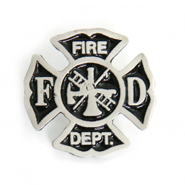 Healthy Milwaukee Leather MLP9230 Fire Department Pin For Jackets Vest Hats and Clothing Solid