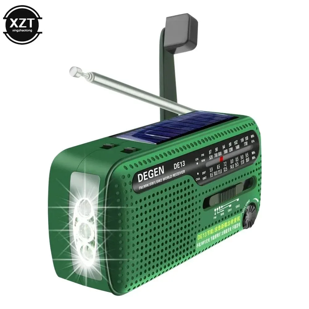 Advanced FM AM SW Full Band Radio – Hand Crank Generator Solar Emergency Power Bank Retro Portable Radio Receiver Superior