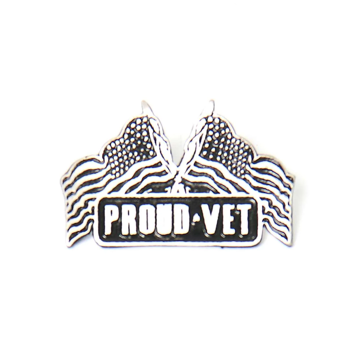 Contemporary Milwaukee Leather MLP9245 Proud Vet Pin For Jackets Vest Hats and Clothing Organic