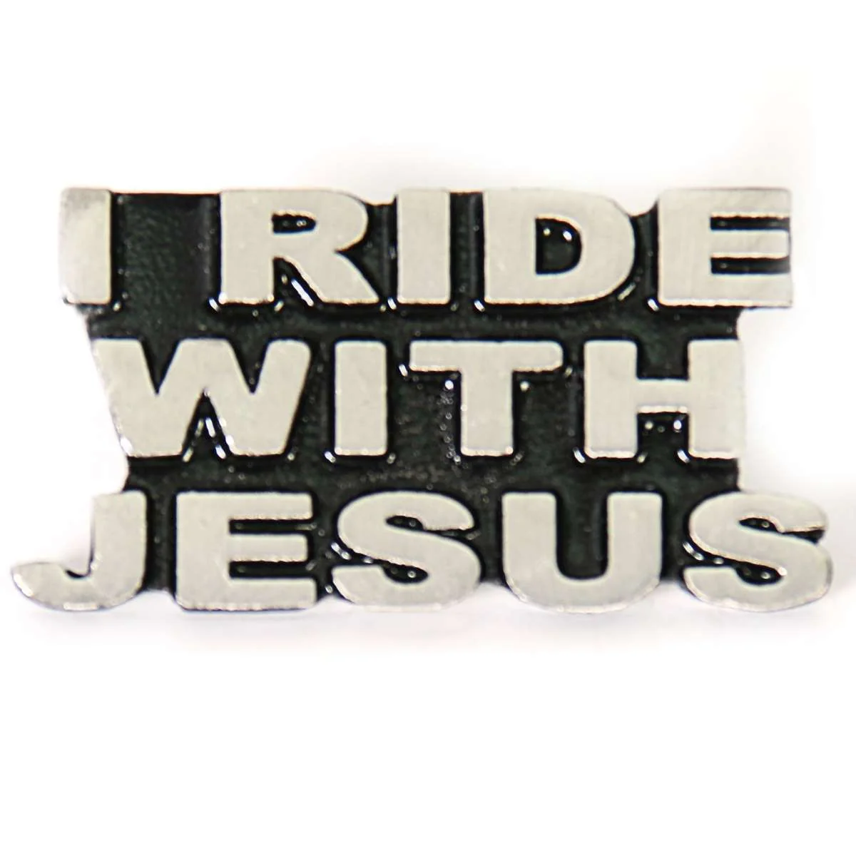 Elite Milwaukee Leather MLP9218 I Ride With Jesus Pin For Jackets Vest Hats and Clothing Sustainable