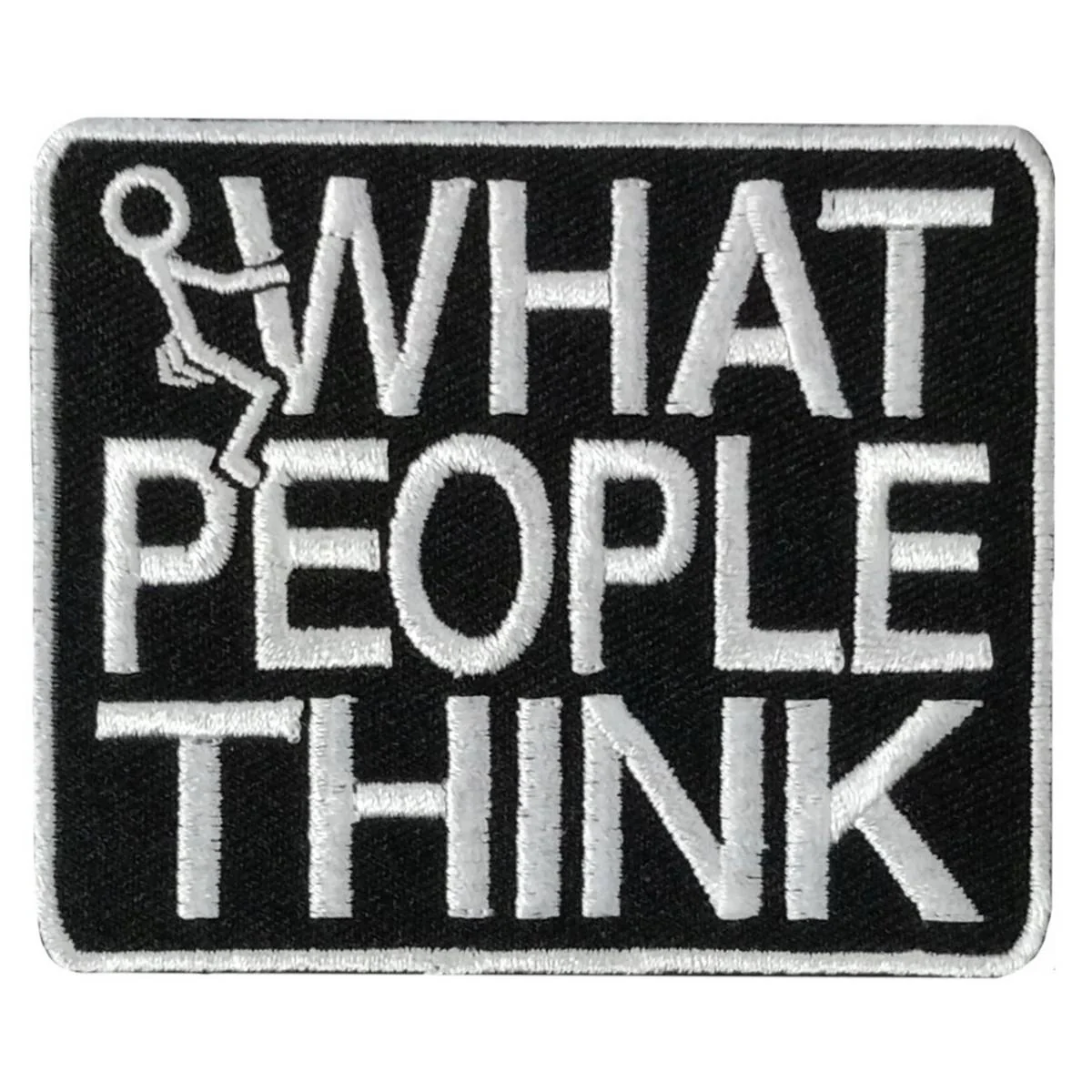Flexible Hot Leathers What People Think 3 X 2.5 Embroidered Patch PPW1300 Secure