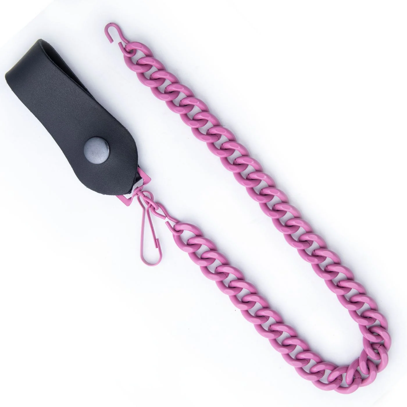 Dependable Milwaukee Leather MLC78966 Pink Metal Anti-Theft 16 Inch Wallet Chain with Snap-On Belt Loop and Key Holder Sustainable