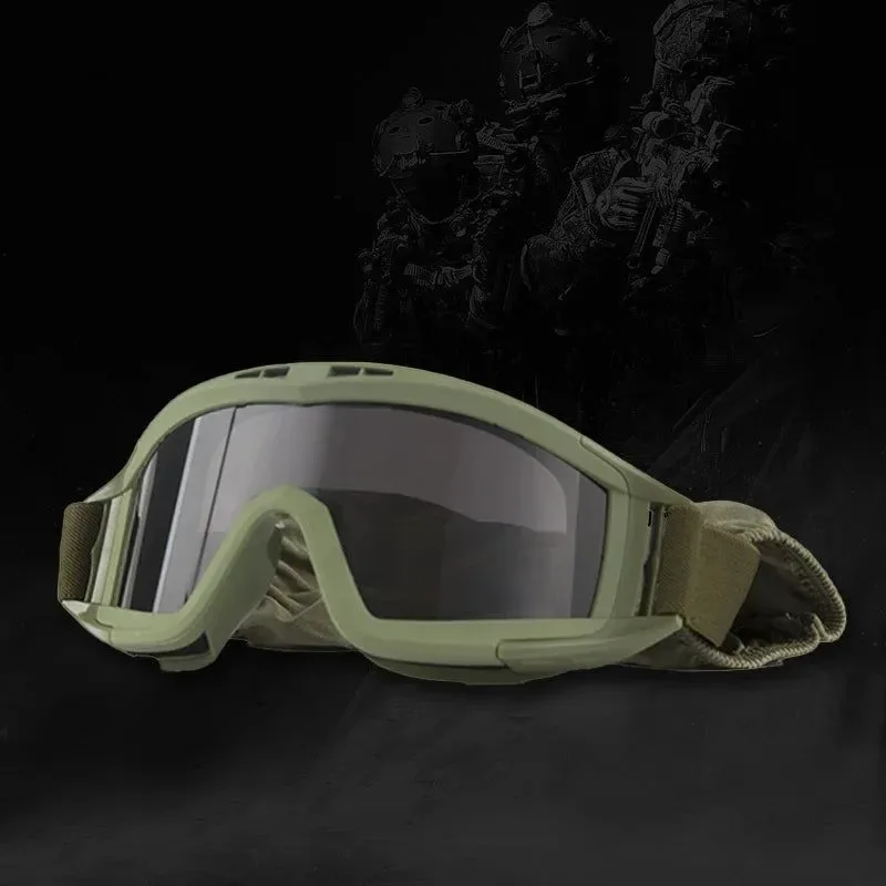 Minimalist Tactical Airsoft Paintball Goggles – Anti-Fog UV Protection Safety Glasses for Shooting Cycling Outdoor Sports Versatile