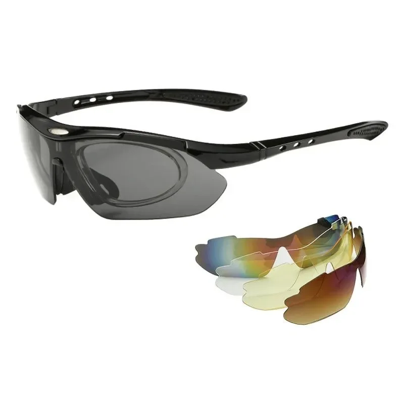 Practical 5 Lens Military Tactical Goggles with Detachable Myopia Frame Lightweight