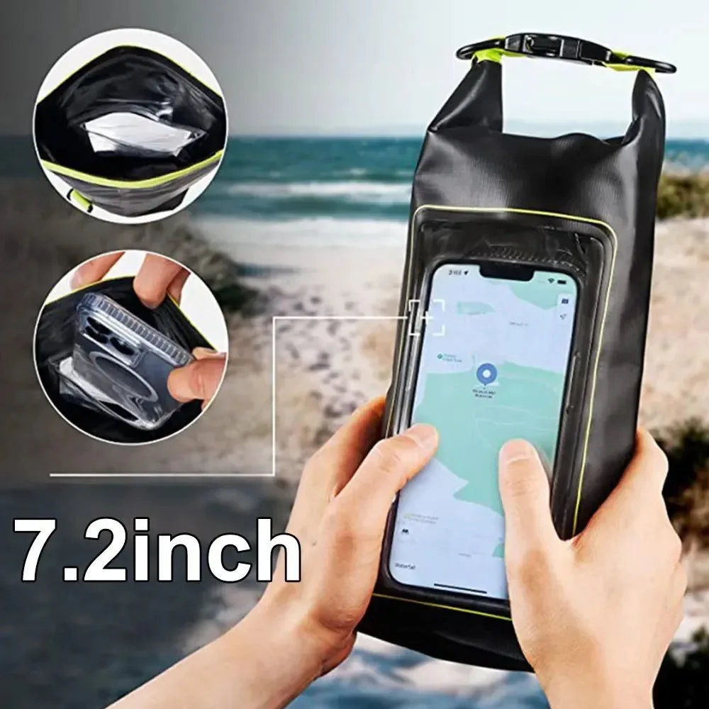 Innovative 2L 5L Touch Screen Waterproof Dry Bag – I for Trekking Drifting Rafting Surfing Kayaking and Outdoor Sports High-Grade