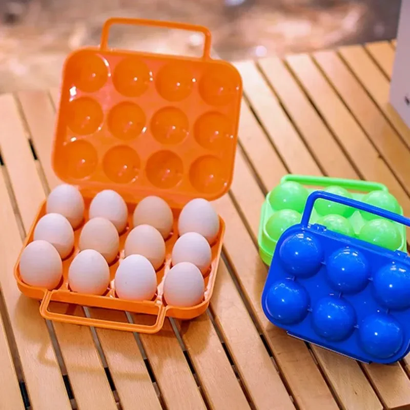 Dependable 6 12 Grid Egg Storage Box – Plastic Travel Portable Kitchen Utensils for Outdoor Picnic BBQ Camping Tableware Quality