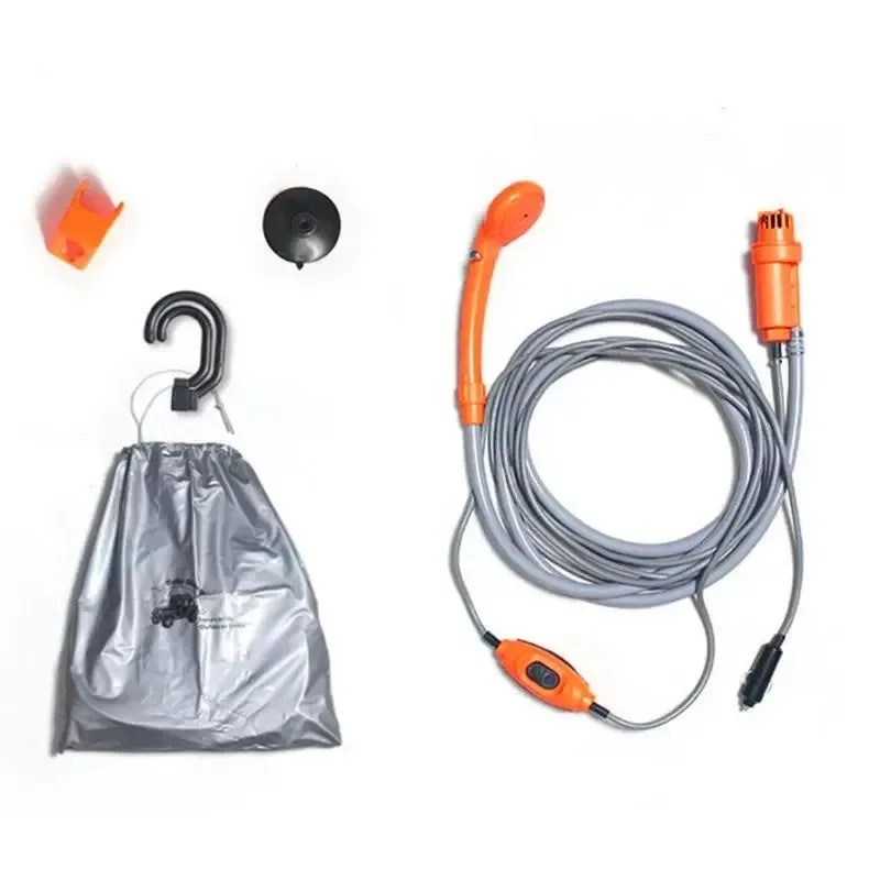 Consistent 12V Wireless Portable Car Washer and Camping Shower – Outdoor Shower with 12V Power for Car Cleaning Camping and Hiking High-End