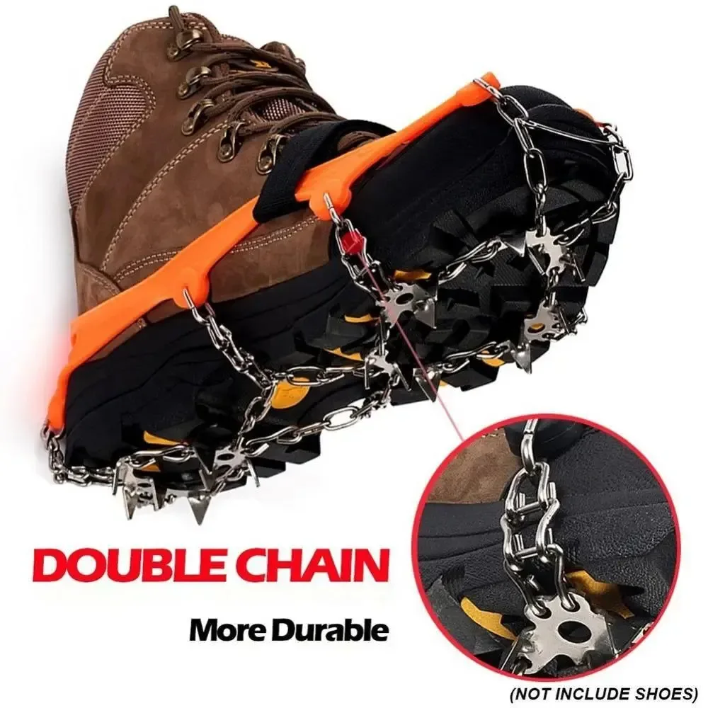 Organic 13 Teeth Climbing Crampons – Non-Slip Ice Grips for Winter Hiking and Fishing Refined