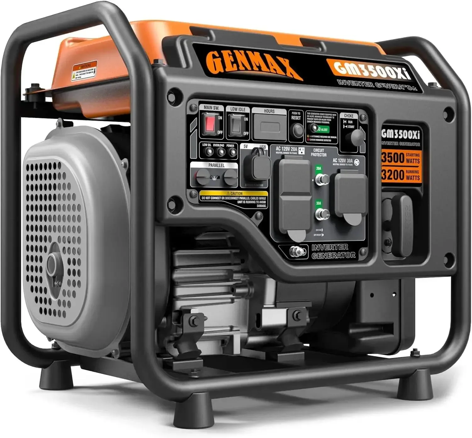 Enhanced GM3500Xi Open Frame RV Ready Inverter Generator – 3500 Peak Watts Quiet Technology Classic