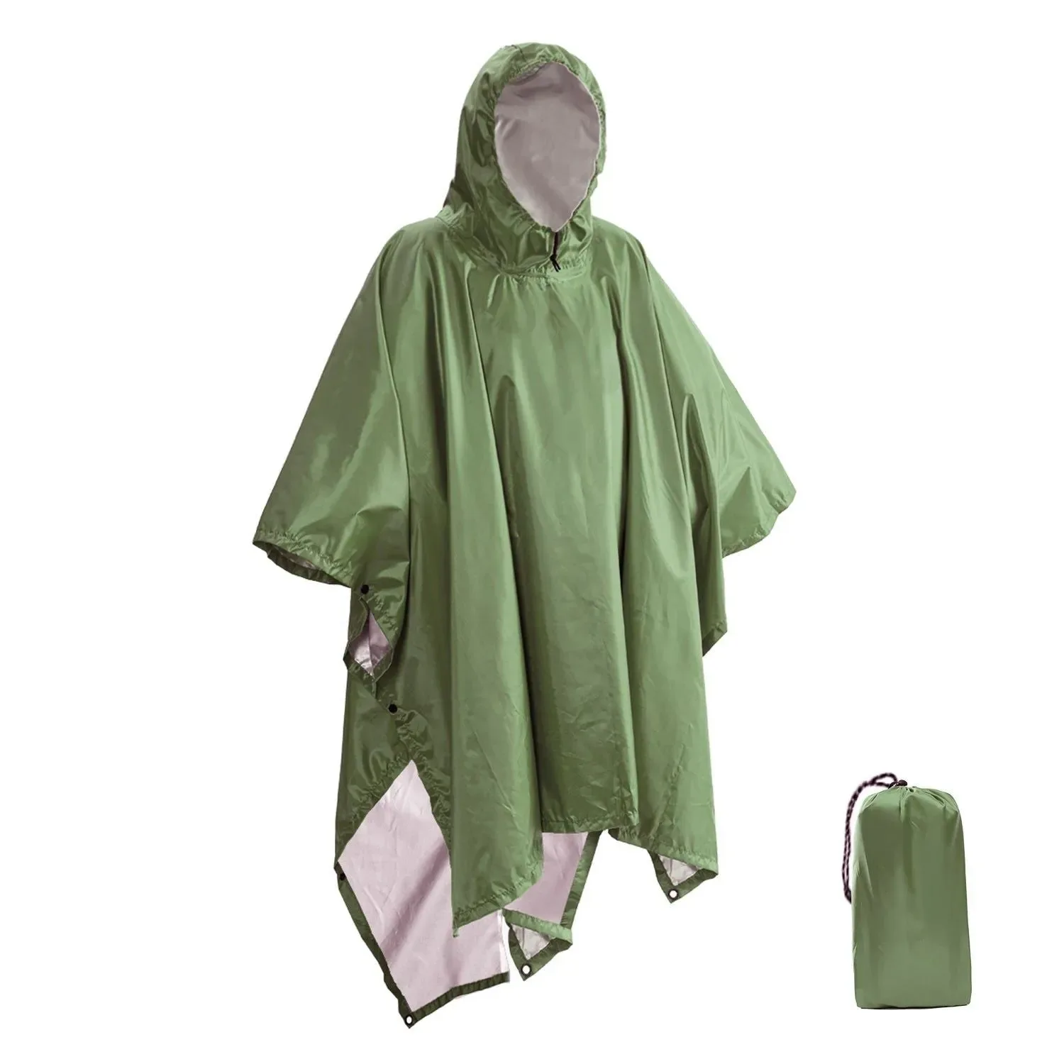 Minimalist Portable 3-in-1 Multifunctional Raincoat Poncho Mat – Durable Rain Gear for Hiking and Camping Premium Material