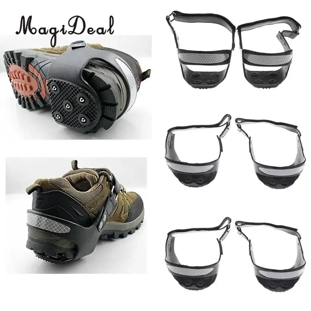 Responsible Magi Strap-On Heel Traction Cleats – Anti-Slip Ice Snow Crampons for Shoes and Boots Prestigious