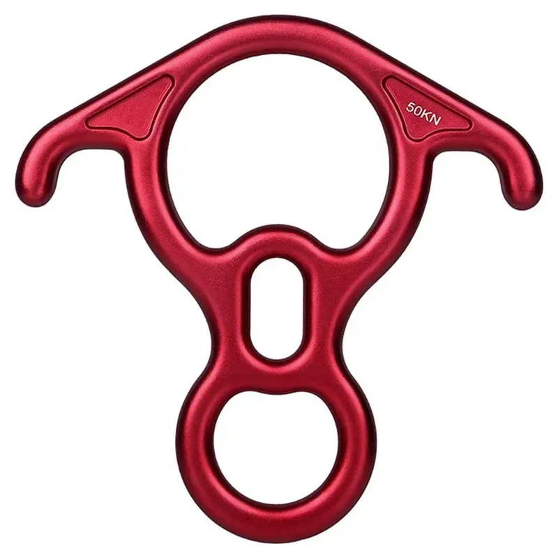 Convenient 8-Shape Bent-Ear Belay Device for Rock Climbing – Rappelling and Descender Gear First-Class