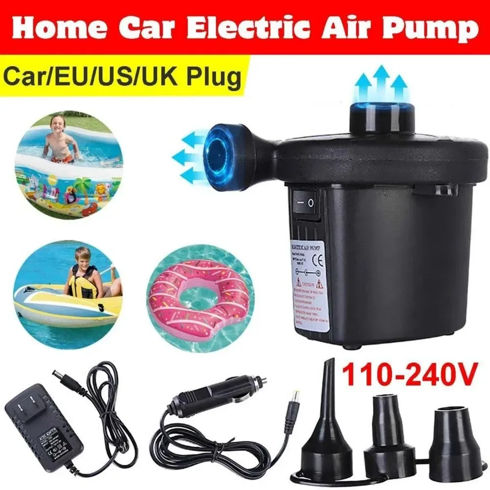 World-Class 12V Portable Electric Air Pump – Inflator for Home Boat Mattress and Pool Expertly Made