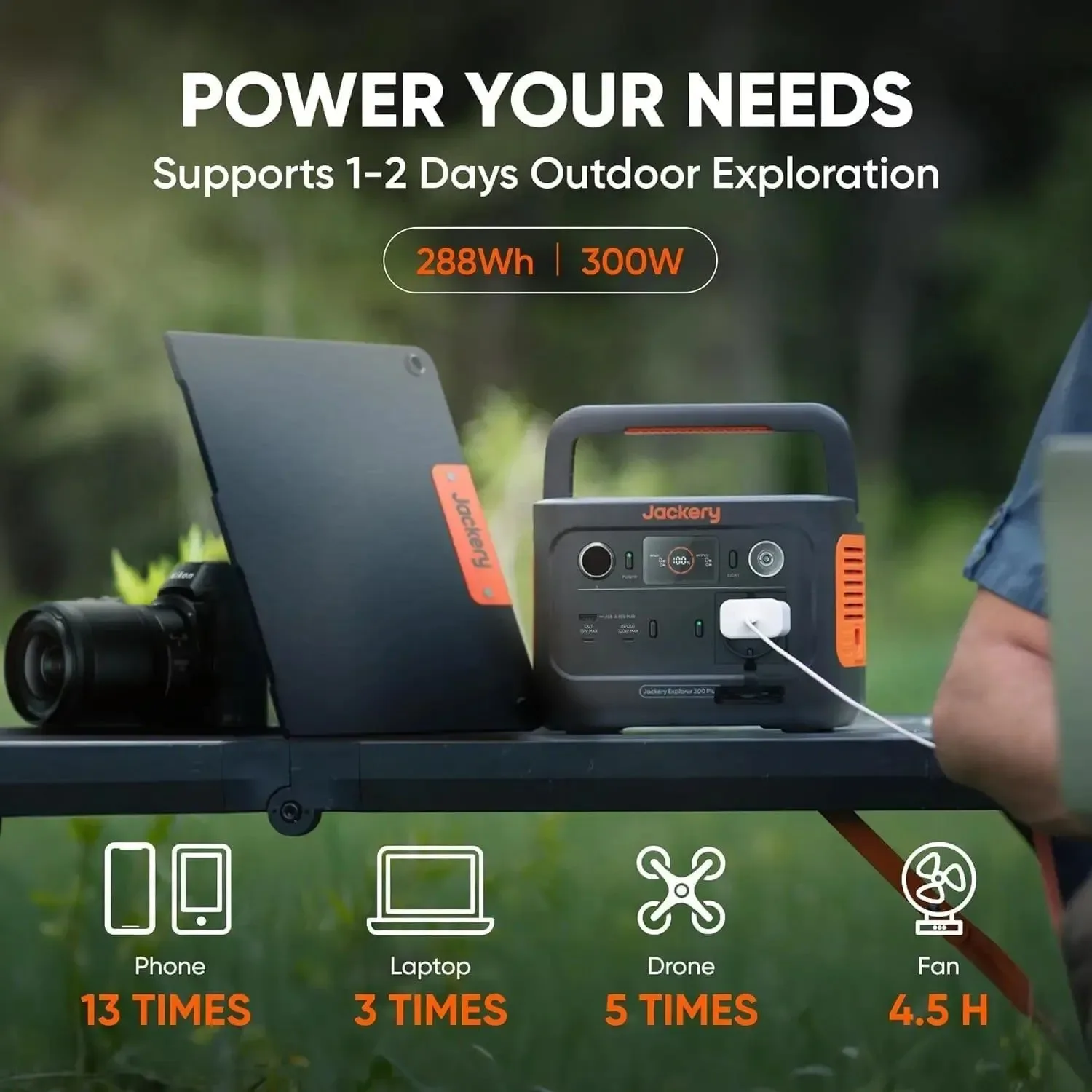 Professional Solar Generator 300 Plus – 288Wh Portable Power Station with SolarSaga 100W Solar Panel About this item Natural