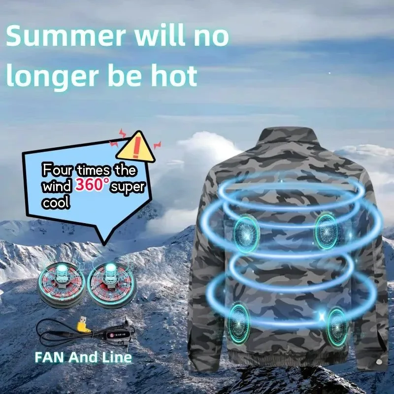 Quality Men’s USB Cooling Air Conditioner Jacket – Stay Cool in the Heat Dependable