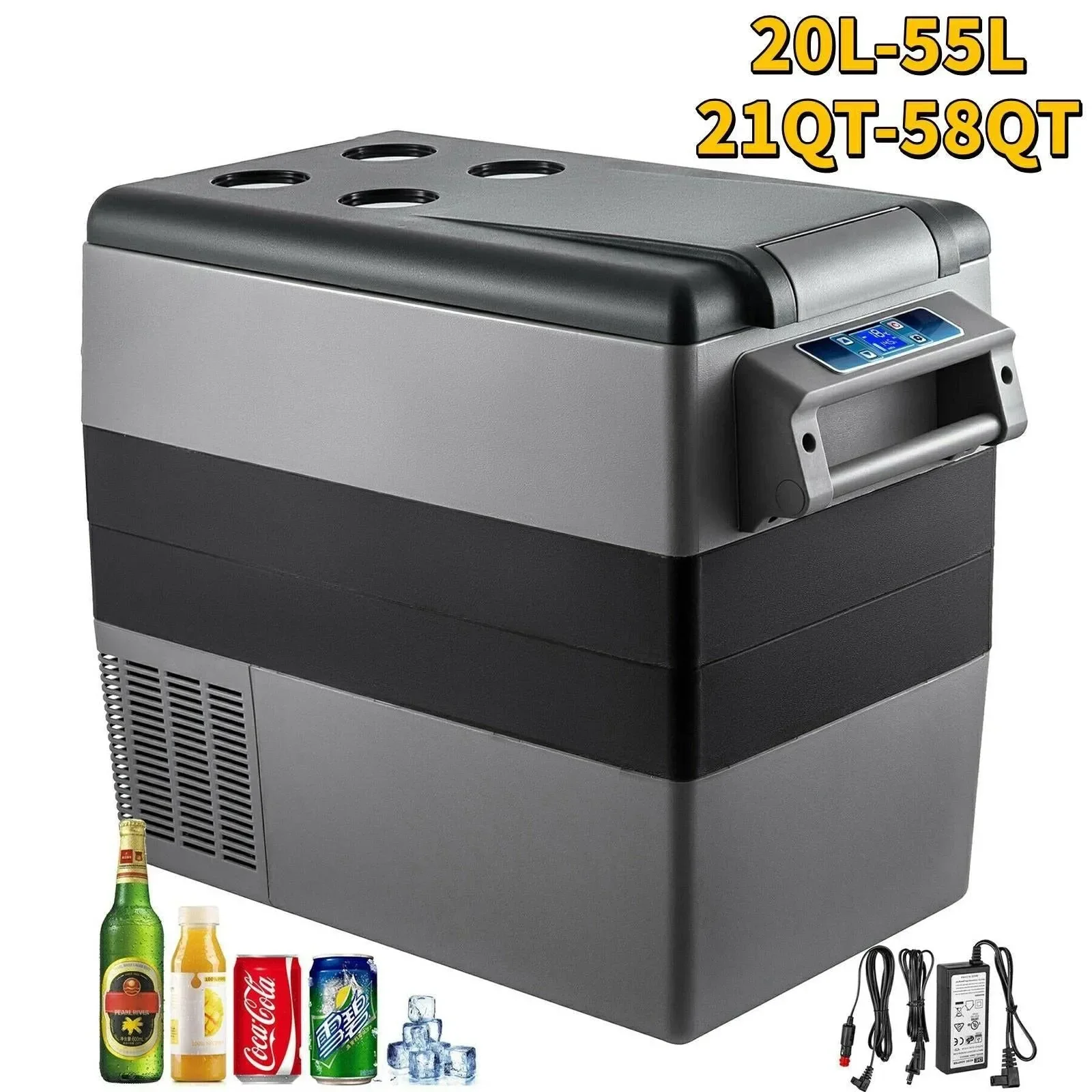 Official VEVOR Portable Car Refrigerator – 20L 22L 35L 45L 55L Mini Fridge zer for Camping Elegant