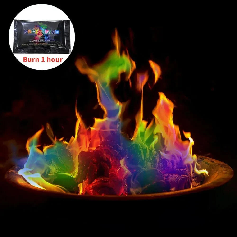Superior Colorful Flame Powder – Fire Color Sachets for Campfires Fireplaces Outdoor Adventures High-Quality