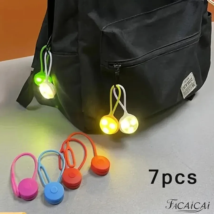 Specialty 7-Piece LED Backpack Safety Light Set – Multicolor Visibility Lights for Outdoor Activities Excellent