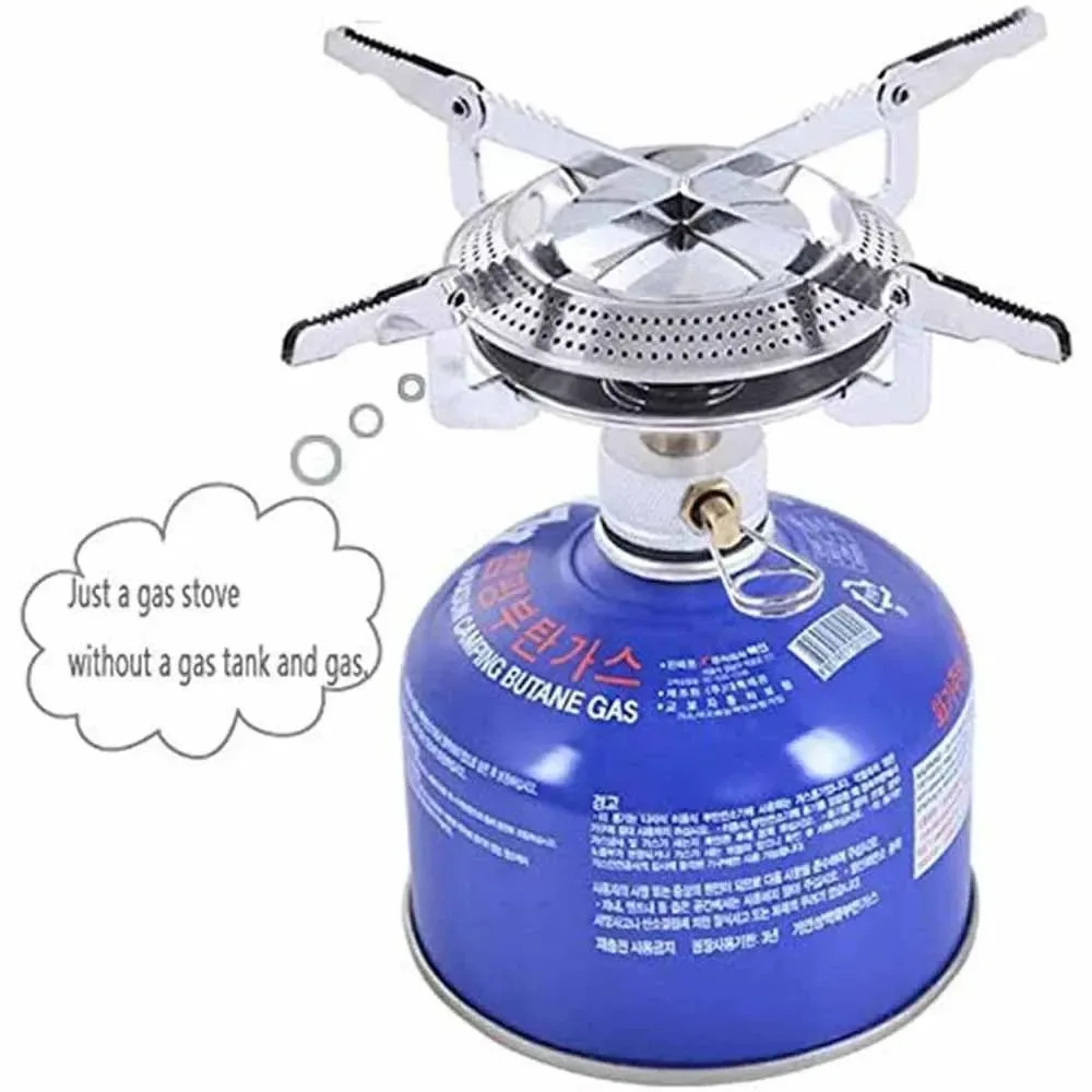 Secure Windproof Camping Gas Stove – Portable Foldable Stove for Outdoor Cooking Refined