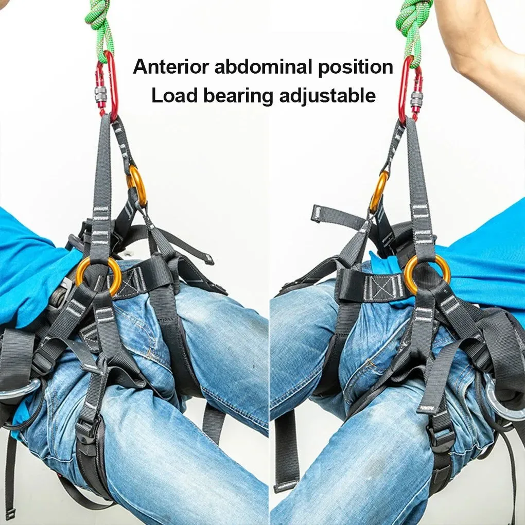 Organic Professional Climbing Harness – Adjustable Safety Harness for Work Sport Climbing with Fall Protection Premium Material