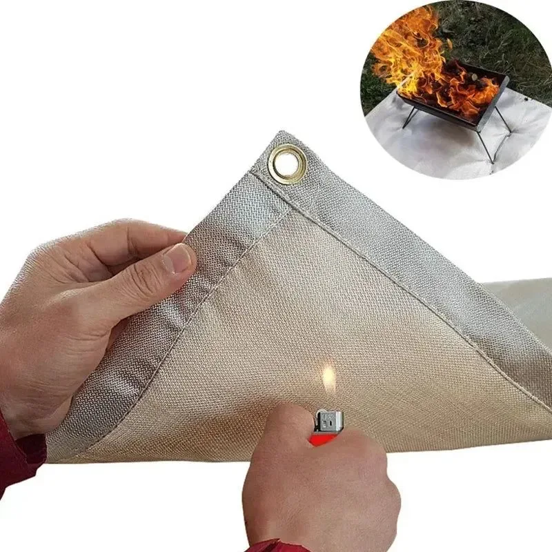Premium Fireproof BBQ Mat – Heat Resistant 700°C Camping Grill Pad for Outdoor Use Smooth