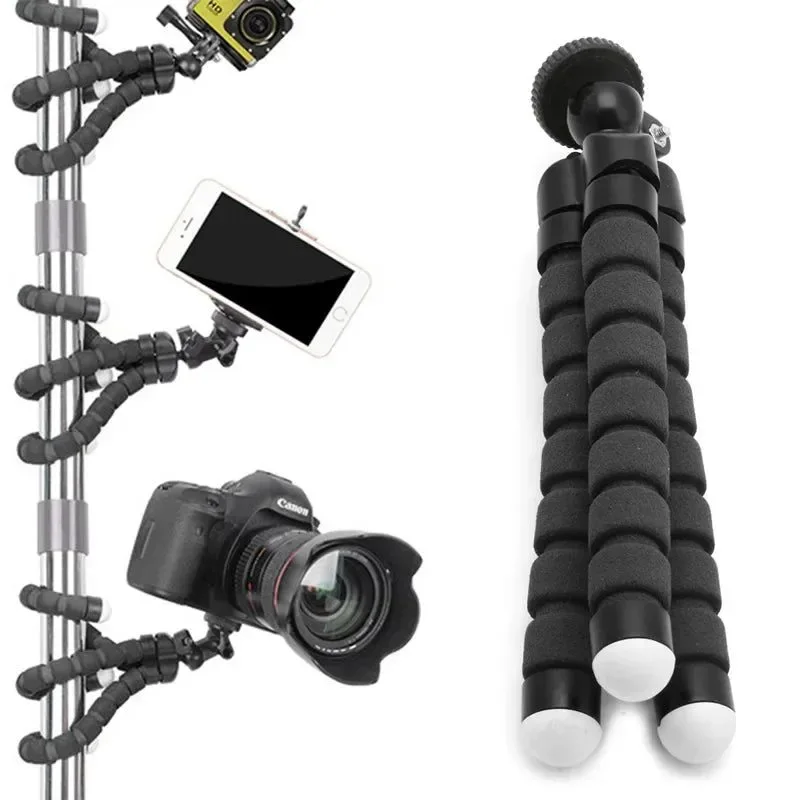Genuine Flexible Tripod Stand – 360° Gorilla Grip Mount for GoPro Phones Excellent