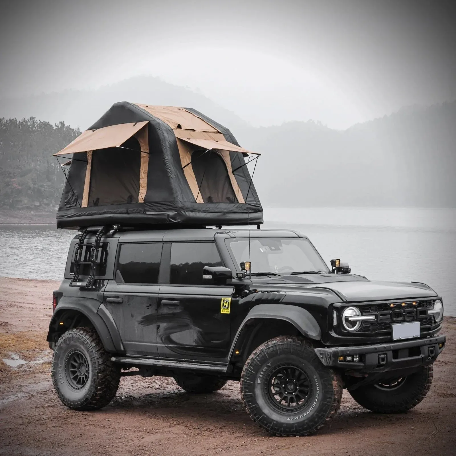 Trendy Inflatable Roof Top Tent – Quick-Setup 2-3 Person Camping Tent – Waterproof Lightweight for SU Trucks High-Performance